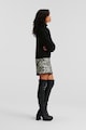 Karl Lagerfeld Gyapjútartalmú pulóver domború logóval női