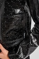 Karl Lagerfeld Lakkozott műbőr dzseki foltzsebekkel női