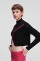 KARL LAGERFELD JEANS Къс пуловер със застъпен дизайн Жени