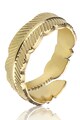 Emily Westwood Rozsdamentes acél gyűrű levél alakú dizájnnal női