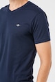 Gant Tricou slim fit cu decolteu in V Barbati