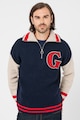 Gant Уголемен пуловер с вълна с къс цип Мъже