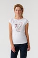 Tatuum Памучна тениска с фигурален десен Amanda Жени