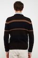 LC WAIKIKI Csavart kötésmintás pulóver kontrasztos dizájnnal férfi