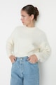 Trendyol Уголемен пуловер с овално деколте Жени
