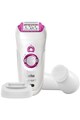 Braun Epilator  SE7-539 Legs Body Face + Perie Sonica faciala, 40 de pensete, Alb/Roz Femei