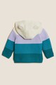 Marks & Spencer Kapucnis kötött pulóver csíkos mintával Lány
