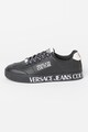 Versace Jeans Couture Bőr és textil sneaker logós talprésszel férfi