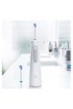 Oral-B Irigator bucal portabil  AquaCare Pro Expert Series 6, Tehnologie Oxyjet, 3 intensitati, 2 fluxuri de apa, fara fir, Alb Femei