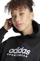 adidas Sportswear Logómintás kapucnis pulóver női