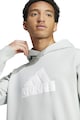 adidas Sportswear Normál fazonú kapucnis pulóver logóval férfi