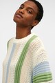 .OBJECT Laza fazonú pulóver azsúros dizájnnal női
