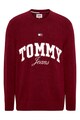 Tommy Jeans Logómintás kerek nyakú pulóver férfi