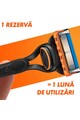 Gillette Set cadou  Fusion5: Aparat de ras + Gel de ras Fusion Ultra Sensitive, 200 ml Barbati