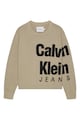 CALVIN KLEIN Organikuspamut pulóver nagyméretű logóval Fiú