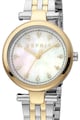 Esprit Двуцветен овален часовник Жени