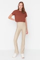 Trendyol Bővülő szárú leggings magas derékrésszel női