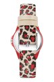 Juicy Couture Часовник с каишка с животинска шарка Жени