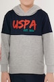 U.S. Polo Assn. Спортен екип с лого и цветен блок Момчета