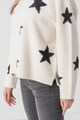AllSaints Starlet csillagmintás gyapjútartalmú pulóver női