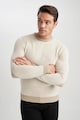 DeFacto Szűk fazonú finomkötött pulóver férfi