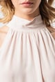 Stefanel Сатинирана блуза с висока деколте Жени