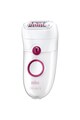 Braun Epilator  Silk-epil 5 5329, 40 Pensete, 2 Viteze, Lavabil, Alb/Roz + Perie pentru curatarea tenului Femei