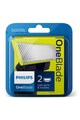 Philips Rezerve OneBlade QP220/55, compatibil OneBlade si OneBladePro, 2 rezerve, Verde Barbati