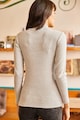 Olalook Bordázott pulóver rövid gallérral női