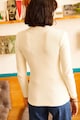 Olalook Bordázott pulóver rövid gallérral női