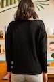 Olalook Kényelmes fazonú pulóver csipkés részletekkel női