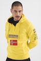 Geo Norway Gymclass kapucnis pulóver foltzsebbel és cipzáros hasítékkal férfi