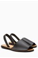 NEXT Sandale slingback negre de piele 185344-BLACK Femei