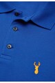 NEXT Tricou polo albastru royal din pique Barbati