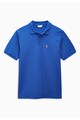 NEXT Tricou polo albastru royal din pique Barbati