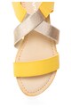 Oakoui Sandale flatform galben cu auriu Camelia Femei