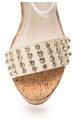 Oakoui Бели сандали на скосена платформа Жени