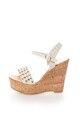 Oakoui Sandale wedge albe Consuelo Femei