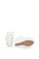 Oakoui Sandale wedge albe cu design impletit Femei