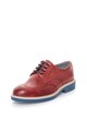 Zee Lane Pantofi brogue de piele rosu inchis Barbati