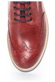 Zee Lane Pantofi brogue de piele rosu inchis Barbati