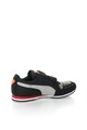 Puma Pantofi sport negru si gri perlat cu velcro Cabana Racer Baieti