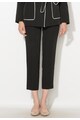 Zee Lane Collection Pantaloni crop negri cu vipusca Femei