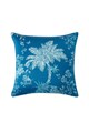Jardin Secret Perna decorativa in nuante de albastru cu model tropical Elise Barbati