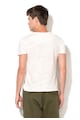 Zee Lane Denim Тениска в бял меланж с джоб на гърдите Мъже