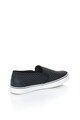 OMS by Original Marines Pantofi slip-on negri cu aspect tesut Barbati