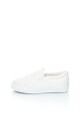 OMS by Original Marines Pantofi slip-on flatform albi Femei