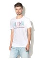 EDC by Esprit Tricou alb cu decolteu rotund Barbati