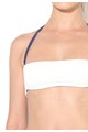 Undercolors of Benetton Sutien de baie bandeau alb si bleumarin reversibil Femei