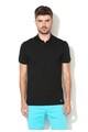 Versace Collection Tricou polo regular fit negru stins Barbati